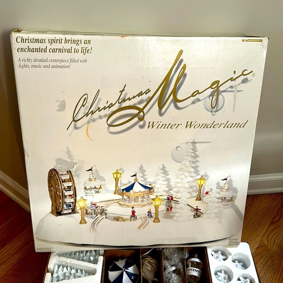 Pottery Barn Handcrafted Ceramic Gingerbread Train Set Christmas